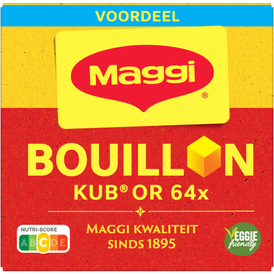 Foto van Maggi Bouillonblokjes op witte achtergrond