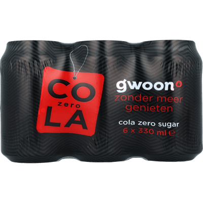 G'woon Cola zero 6x33 cl