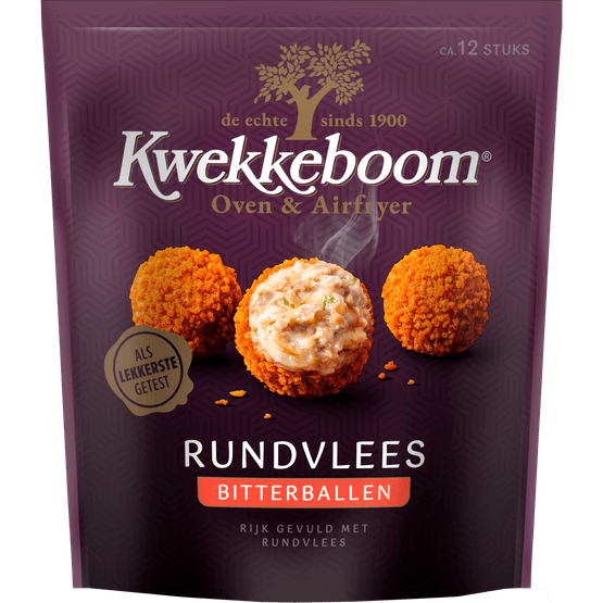 Foto van Kwekkeboom Borrelsnacks bitterballen 12 stuks op witte achtergrond