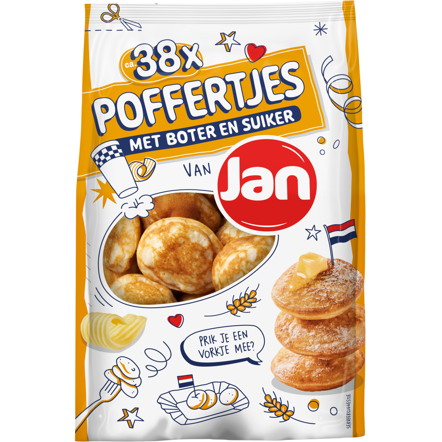 Jan Poffertjes Met Boter En Suiker 38 Stuks