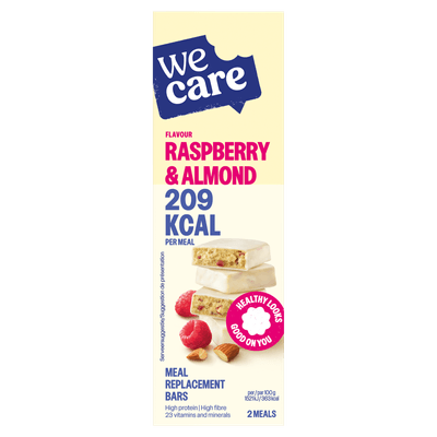 Wecare Maaltijdreep raspberry almond
