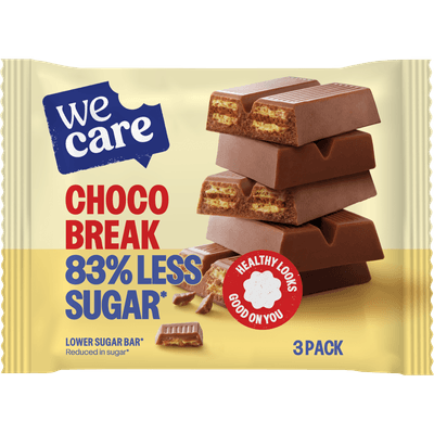 Wecare Lower sugar reep choc break 3-pack