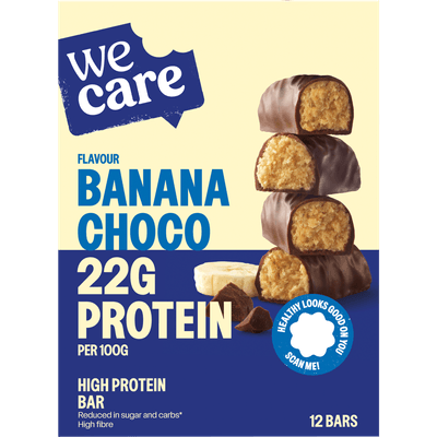 Wecare High protein reep choco banaan