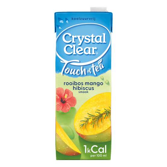 Foto van Crystal Clear Mango hibiscus op witte achtergrond