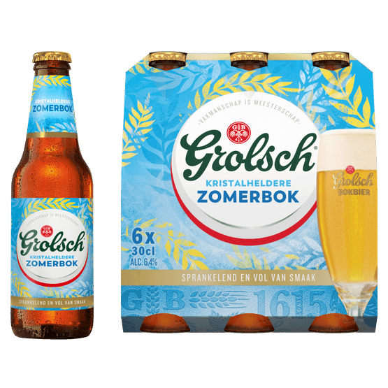 Foto van Grolsch Zomerbok op witte achtergrond