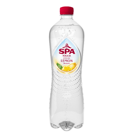 Foto van Spa Touch koolzuurhoudend lemon op witte achtergrond