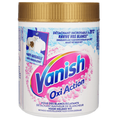 Vanish Oxi Action Whitening Booster Poeder Vlekverwijderaar Voor Witte Was