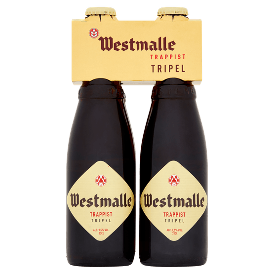 Foto van Westmalle Tripel 4 pack op witte achtergrond