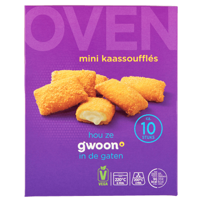 G'woon Kaassouffle mini oven 10 stuks