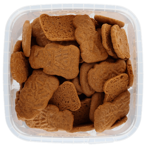 Foto van Crumbel Mini speculoos op witte achtergrond