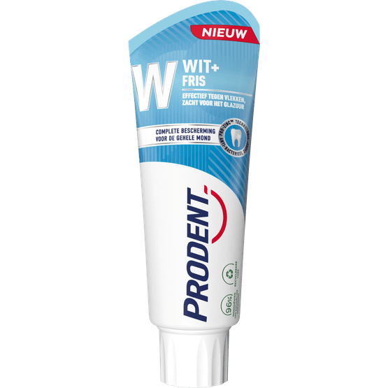 Foto van Prodent Tandpasta white & strong op witte achtergrond