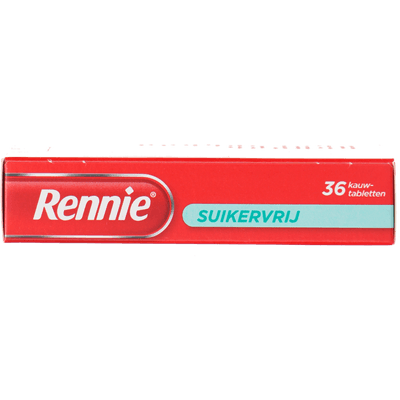 Rennie Kauwtabletten suikervrij 36st.