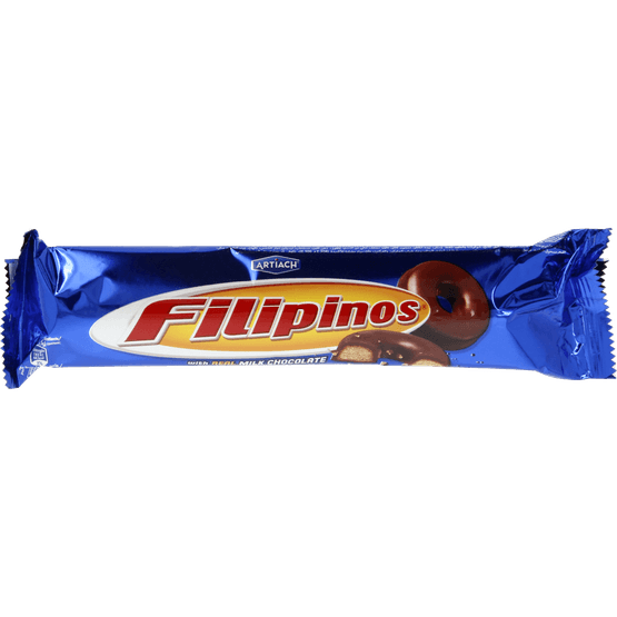 Foto van Filipinos Melk chocolade op witte achtergrond