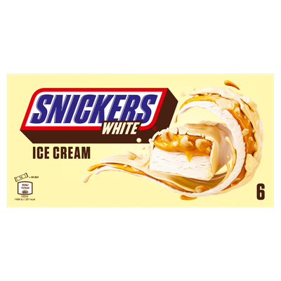 Snickers Icecream white 6 stuks