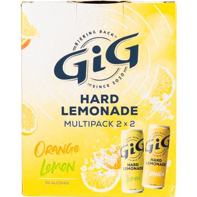 GiG Hard lemonade orange lemon 4x33 cl