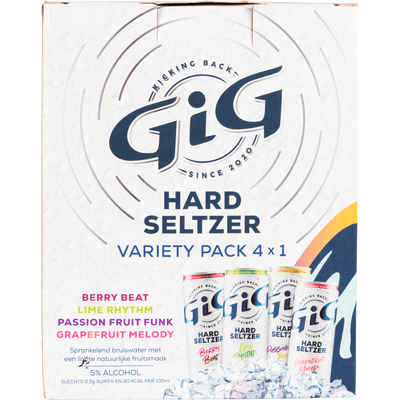 GiG Hard seltzer variety pack 4x330 ml