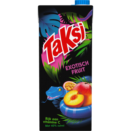 Foto van Taksi Exotisch fruit op witte achtergrond