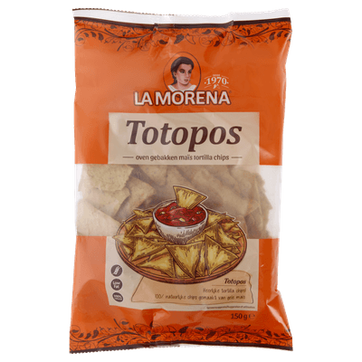  Totopos gele mais tortilla chips