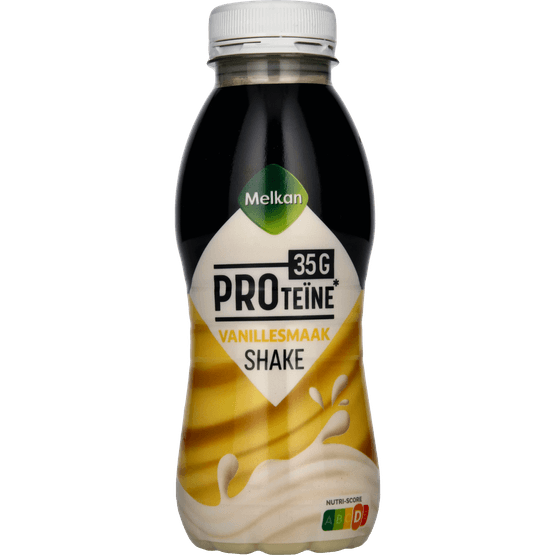 Foto van Melkan Protein shake vanille op witte achtergrond