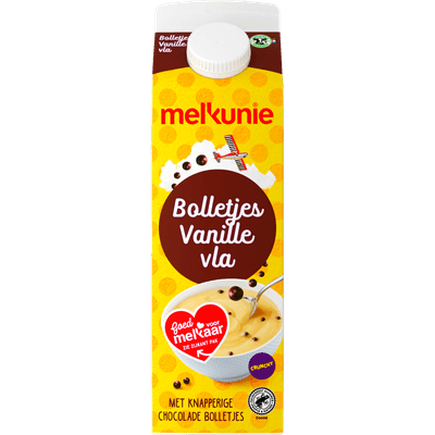 Melkunie Bolletjes vanillevla crunch