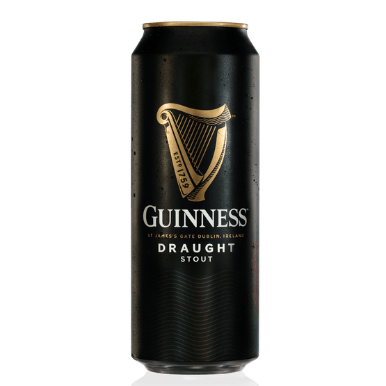 Foto van Guinness Stout draught op witte achtergrond