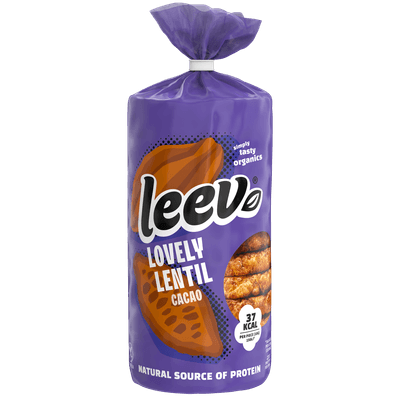 Leev Bio lentil wafels cacao rol