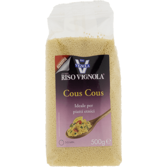 Foto van Riso Vignola Couscous op witte achtergrond