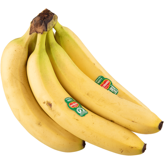 Foto van Del Monte Bananen op witte achtergrond