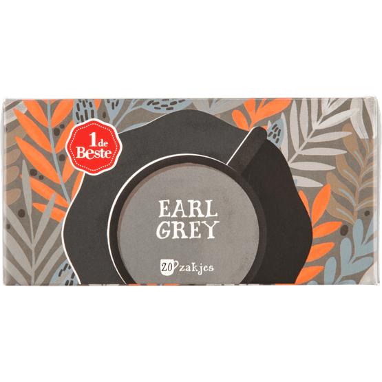 Foto van 1 de Beste Zwarte thee earl grey kop 20 zakjes op witte achtergrond