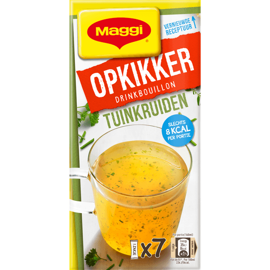 Foto van Maggi Opkikker tuinkruiden op witte achtergrond