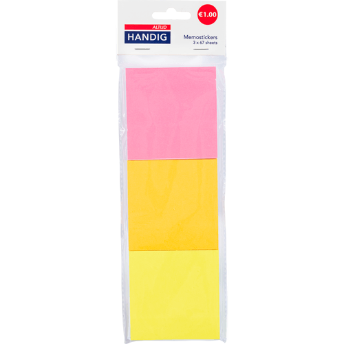 Foto van Altijd handig Memostickers 6x67 sheets op witte achtergrond