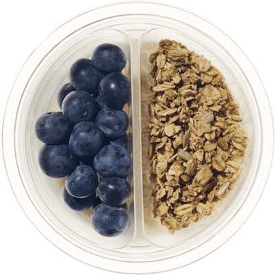 Healthy Hand Yoghurt met granola blauwe bessen