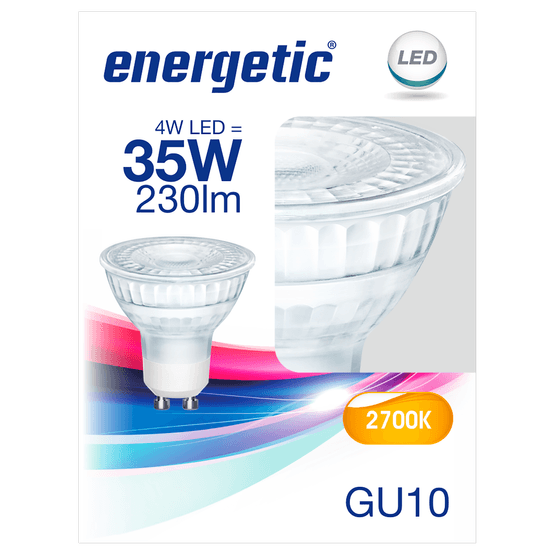 Foto van Energetic Led spot full glass 35w op witte achtergrond