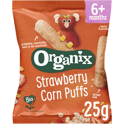 Organix Strawberry corn puffs