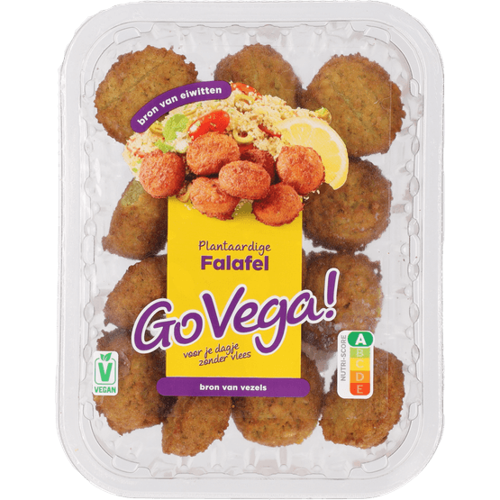 Foto van Go Vega! Falafel op witte achtergrond