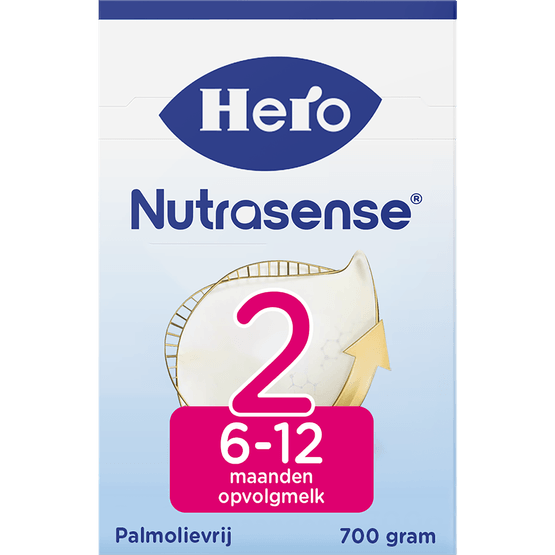 Foto van Hero nutrasense classic zuigelingenvoeding 2 6-12 maanden op witte achtergrond