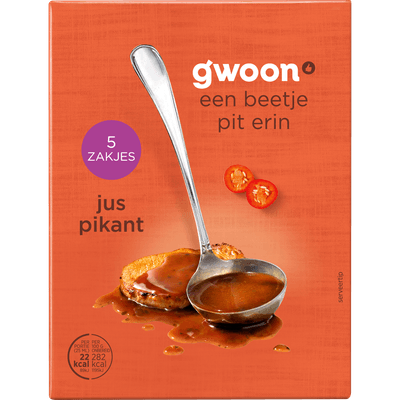 G'woon Jus pikant 5 zakjes