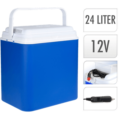  Koelbox 24 liter blauw 12v