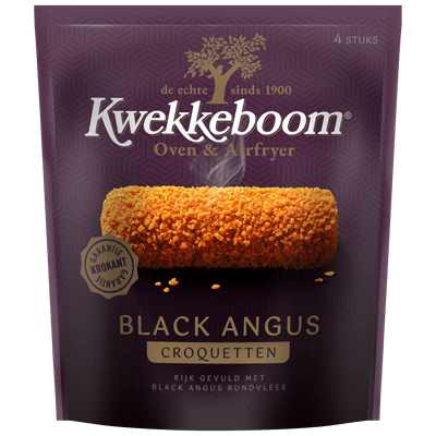 Kwekkeboom Oven kroketten black angus 4 stuks