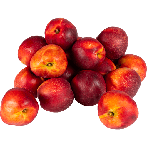 Foto van Nectarines op witte achtergrond
