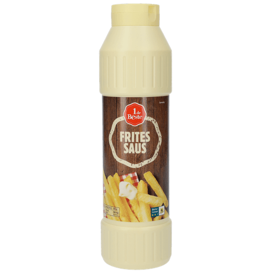 Foto van 1 de Beste Fritessaus op witte achtergrond