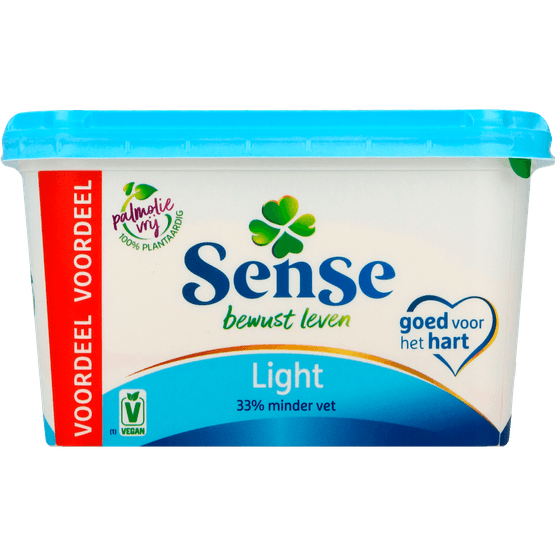 Foto van Sense Margarine original light op witte achtergrond