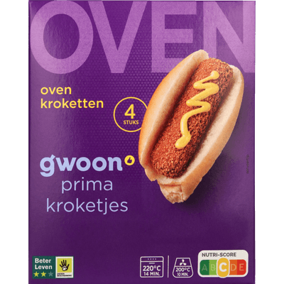 G'woon Oven kroketten 4 stuks