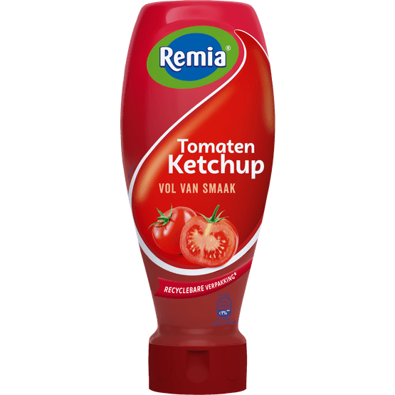 Foto van Remia Tomatenketchup op witte achtergrond