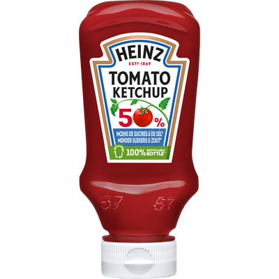 Heinz Tomaten ketchup minder suiker en zout