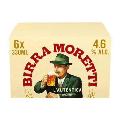 Birra Moretti Pilsener 6x33 cl