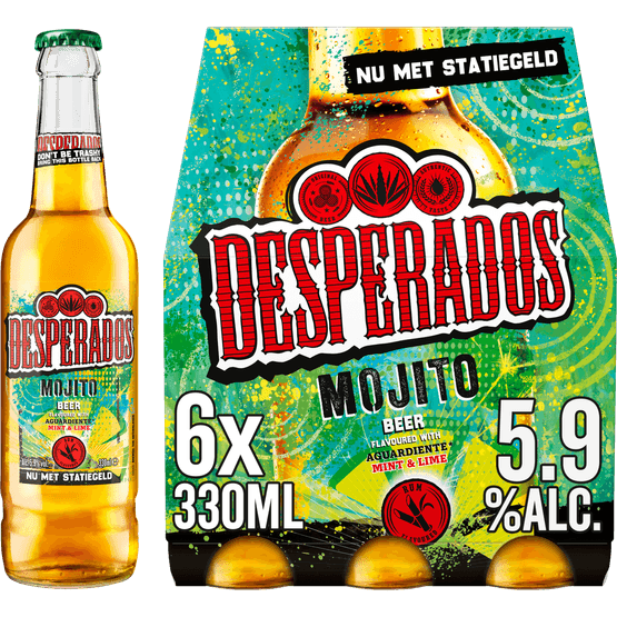 Foto van Desperados Mojito 6x33 cl op witte achtergrond