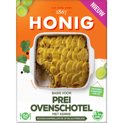 Honig Ovengerecht prei