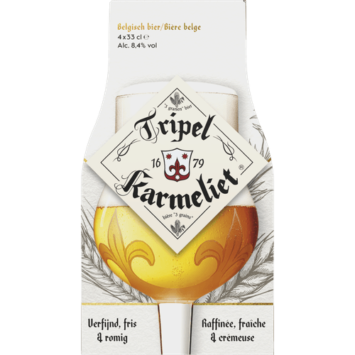 Foto van Karmeliet Tripel op witte achtergrond