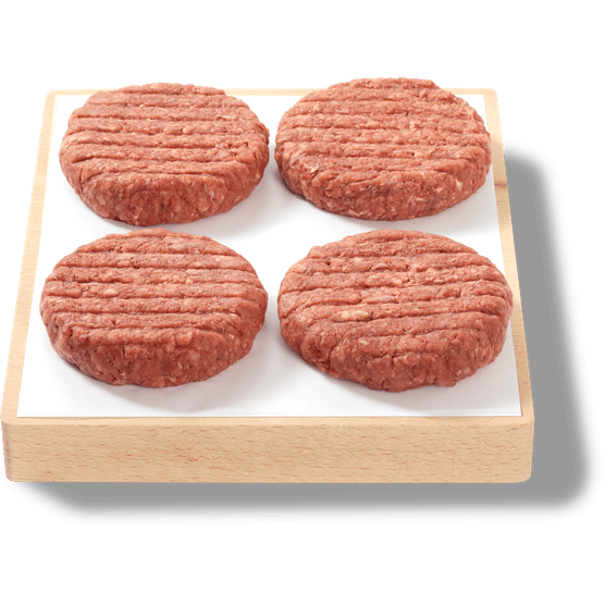 Foto van Vleeschmeesters Grillburgers 4 stuks op witte achtergrond